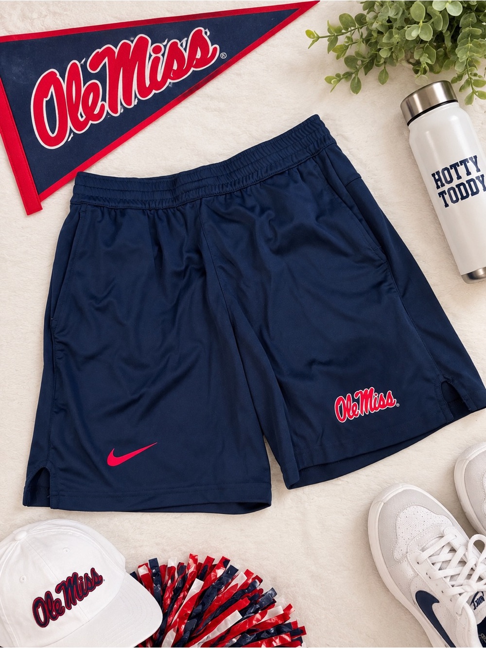 Nike Ole Miss Navy Men's Athletic Shorts Size S